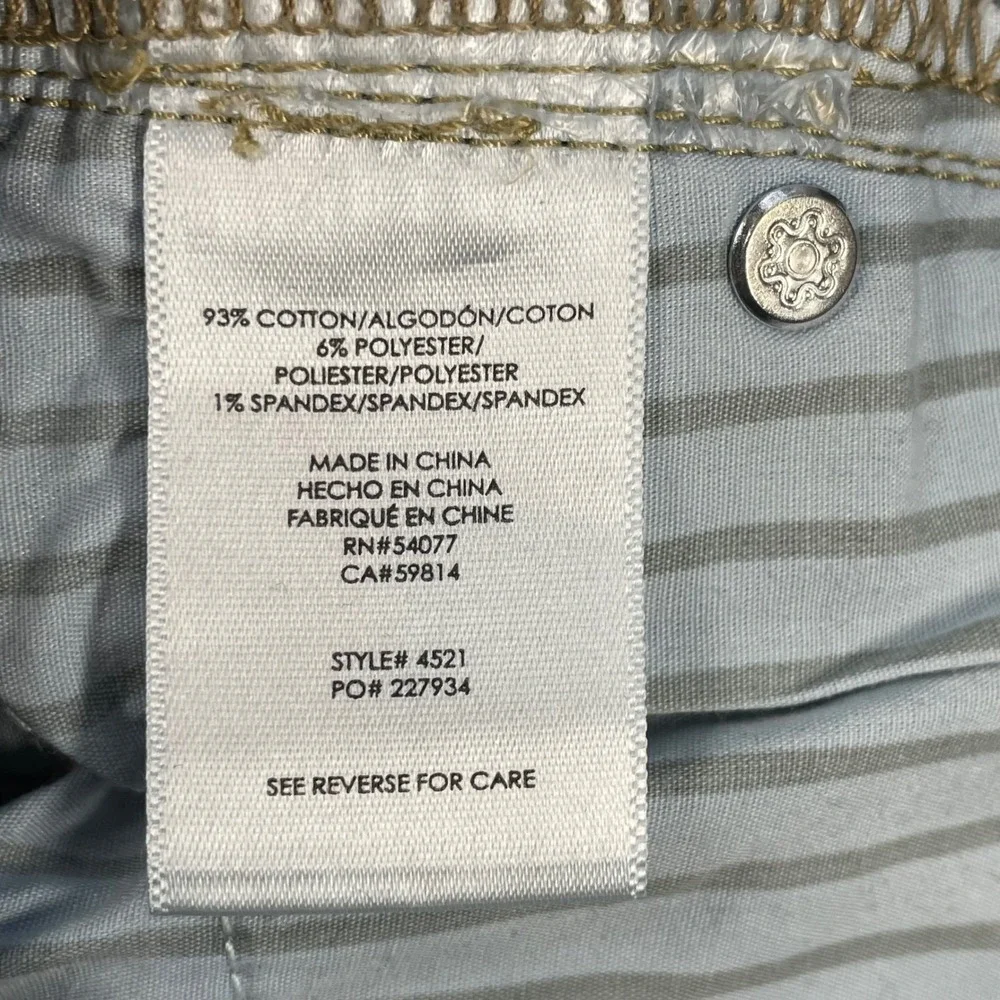 cabi Blue Cinch Straight Stretch Denim Jeans Women 4
